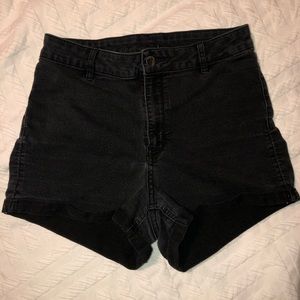 h&m high waisted stretch shorts